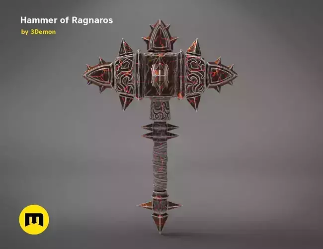 Hammer of Ragnaros - World of Warcraft 3D print model