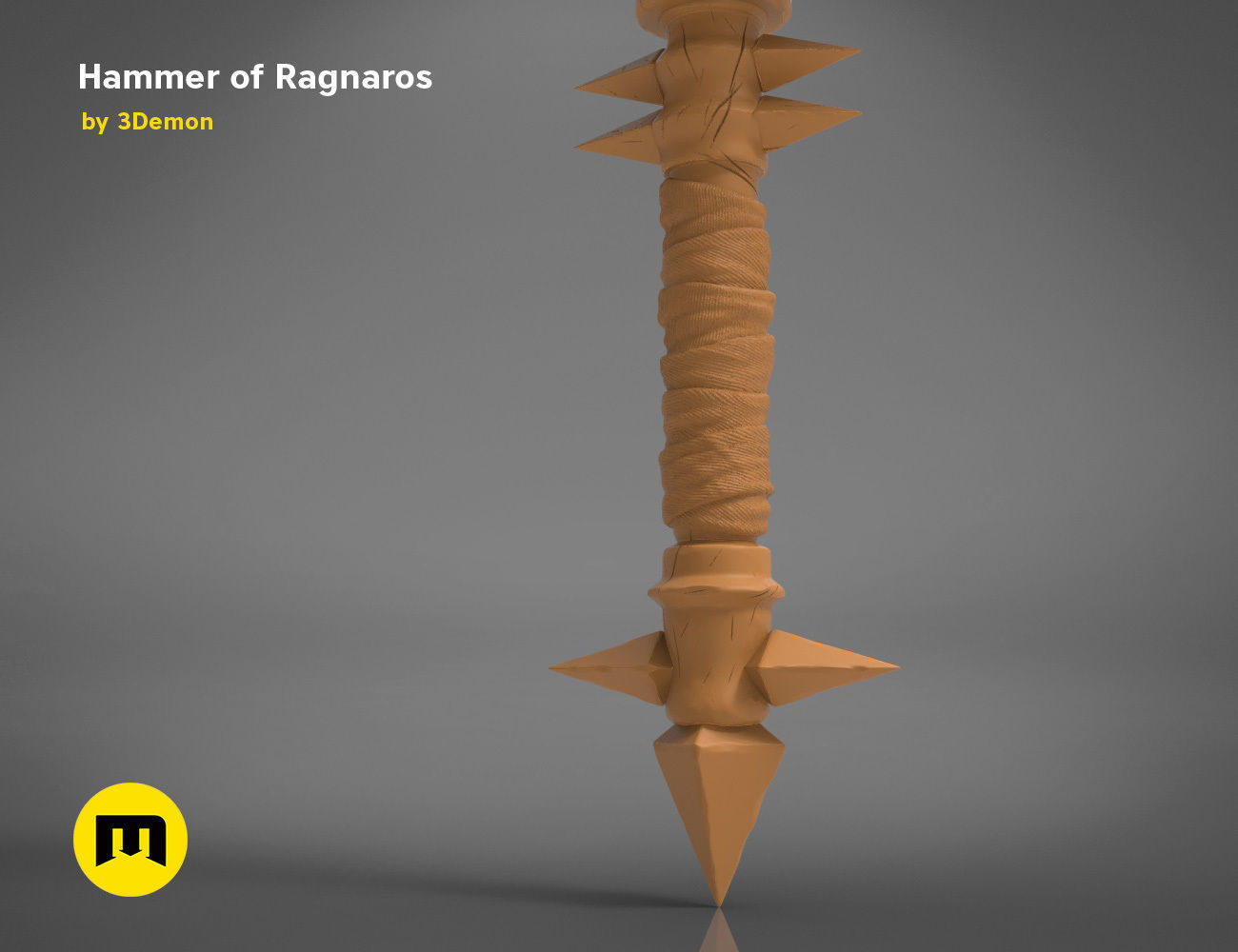 Hammer of Ragnaros - World of Warcraft 3D print model_15
