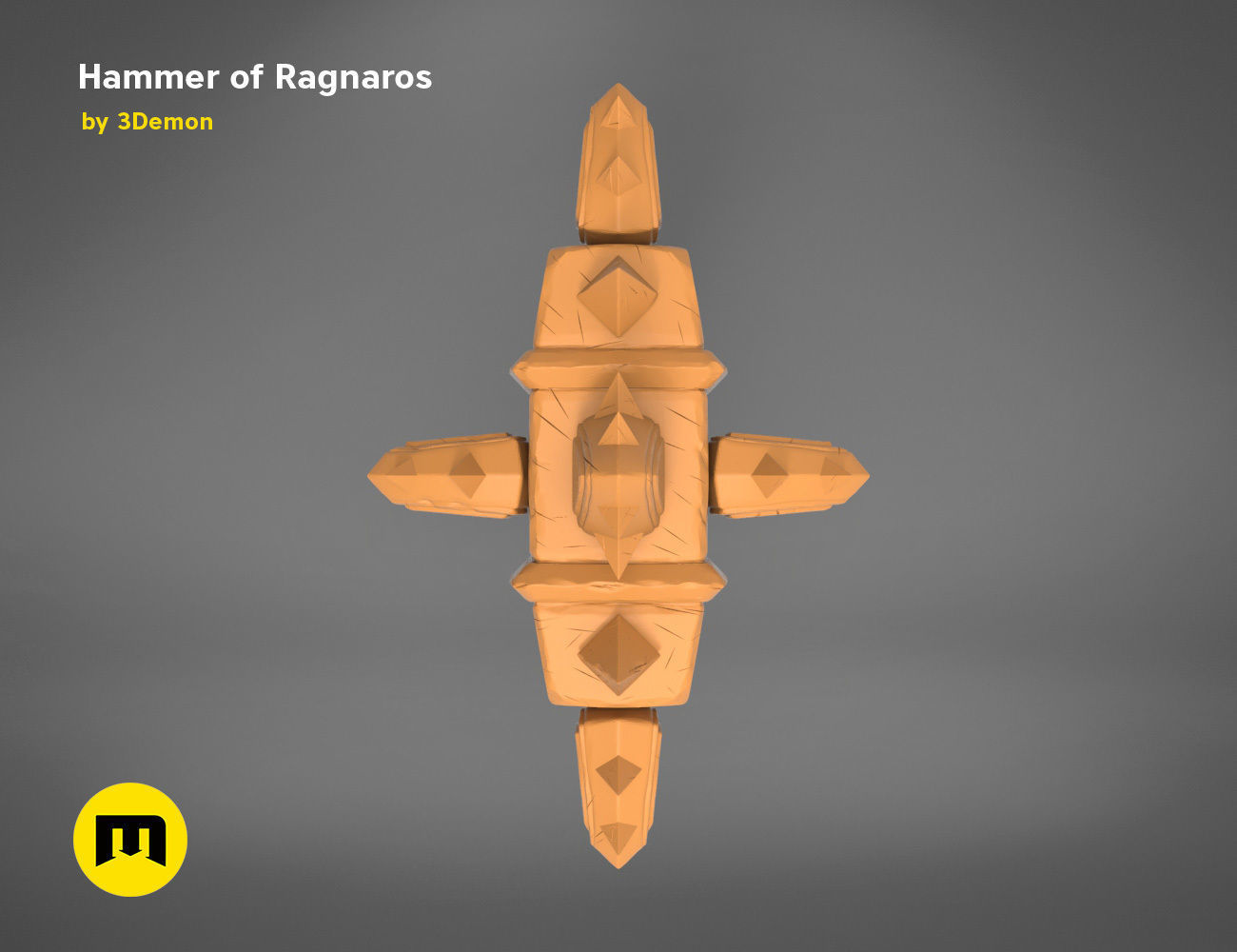 Hammer of Ragnaros - World of Warcraft 3D print model_14