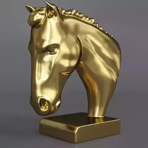  ornamental figurine of a horses head