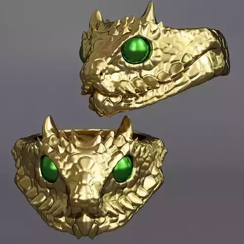 gold cobra ring