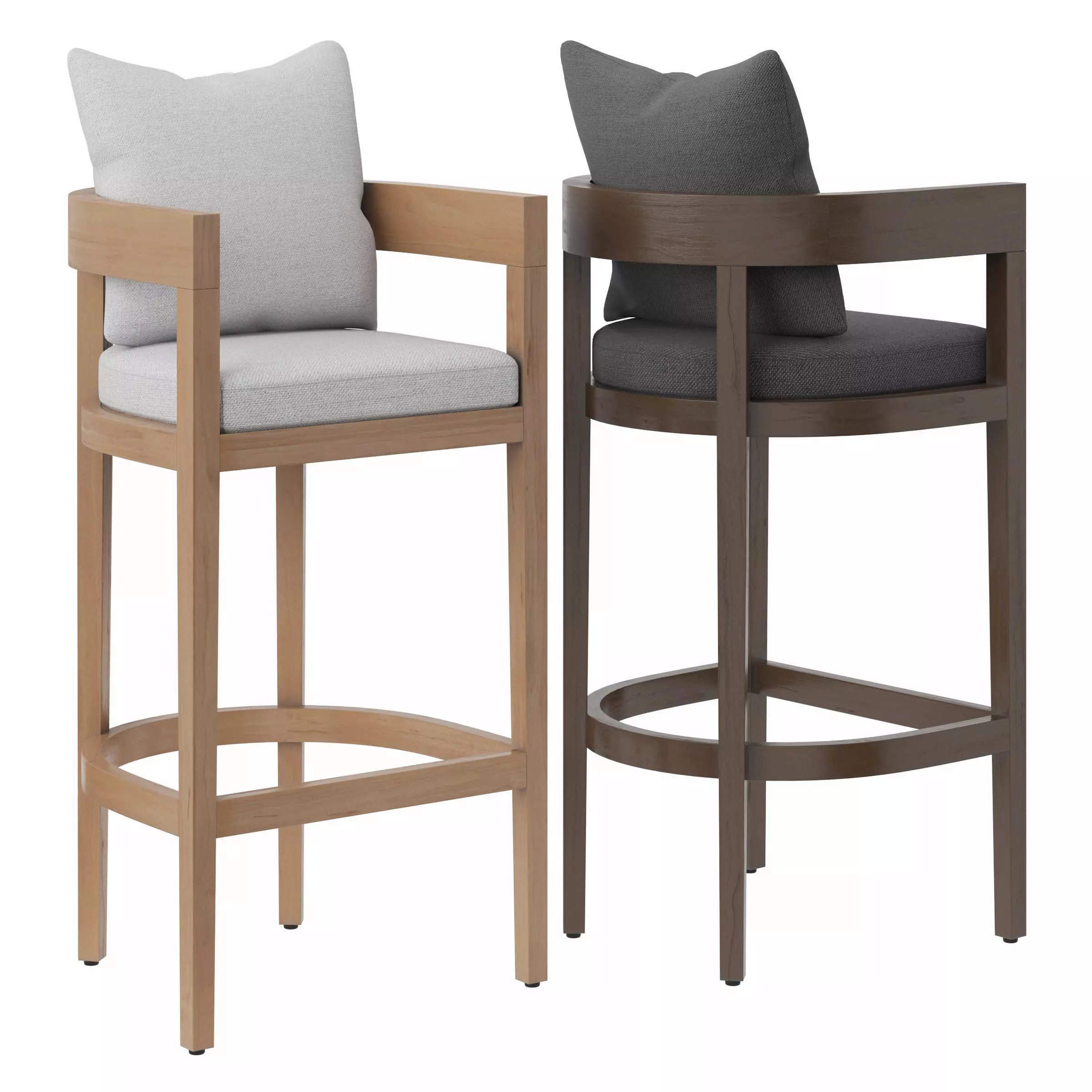 RH Balmain Barstool Low-poly 3D model