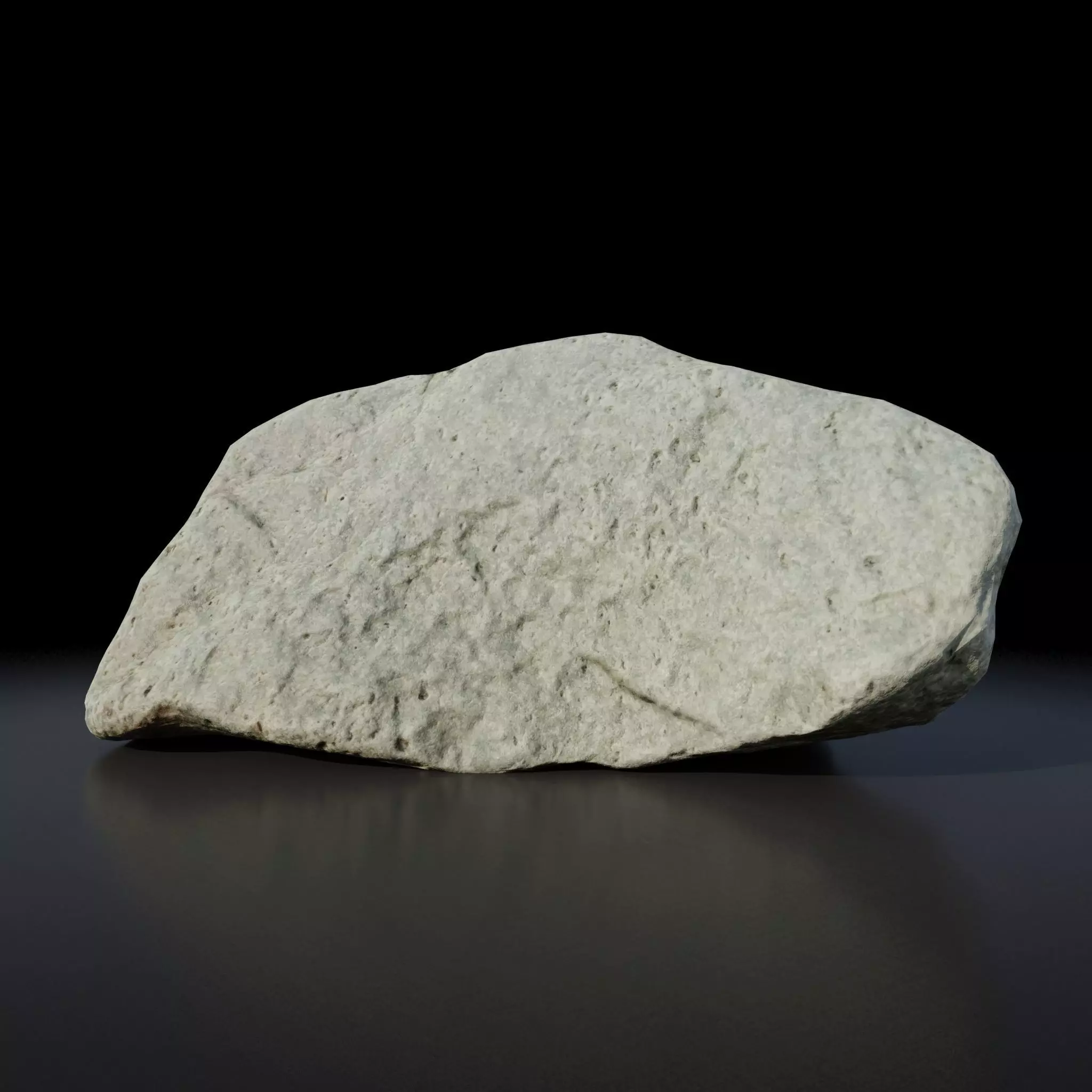 Rock 3D model - Photoscanned PBR Textures - Low and High poly Low-poly 3D model_0