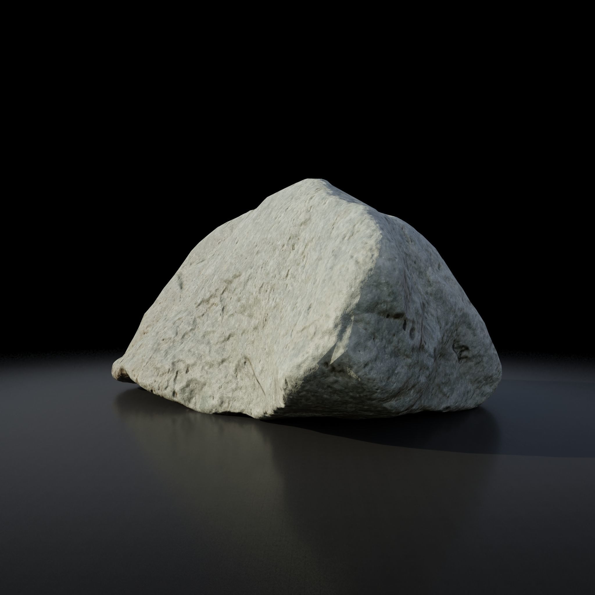 Rock 3D model - Photoscanned PBR Textures - Low and High poly Low-poly 3D model_2
