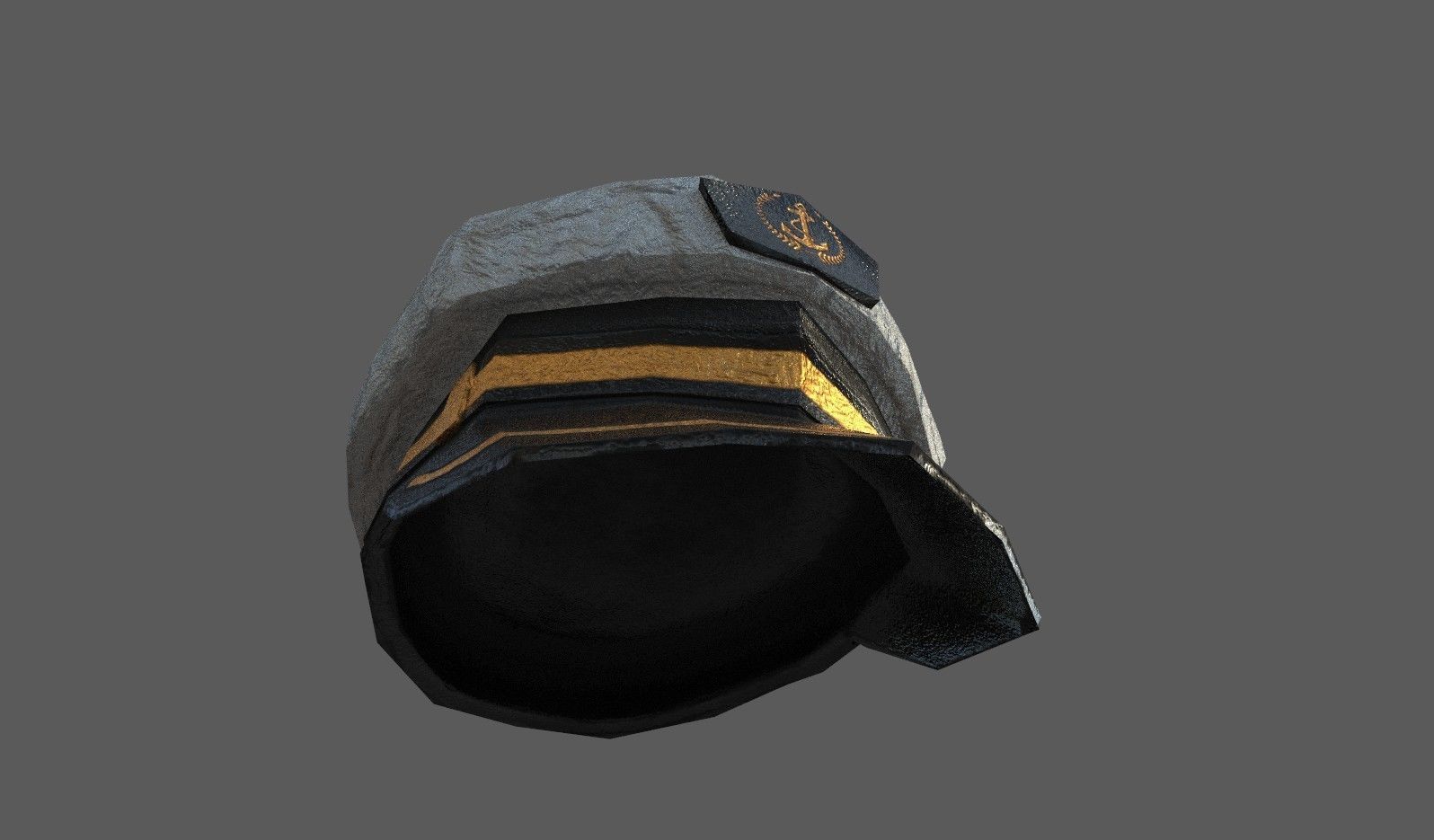 Military-Navy Cap Low-poly 3D model_6