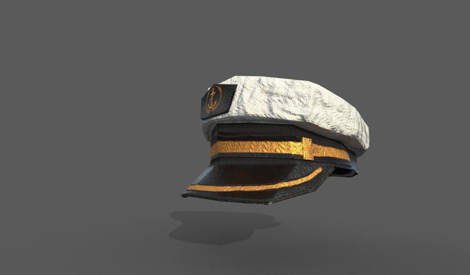 Military-Navy Cap Low-poly 3D model_4