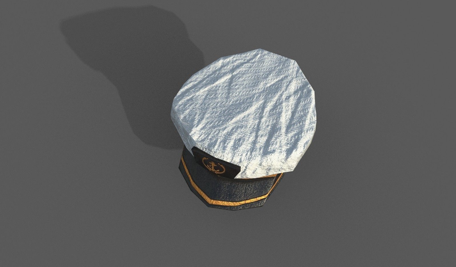 Military-Navy Cap Low-poly 3D model_5