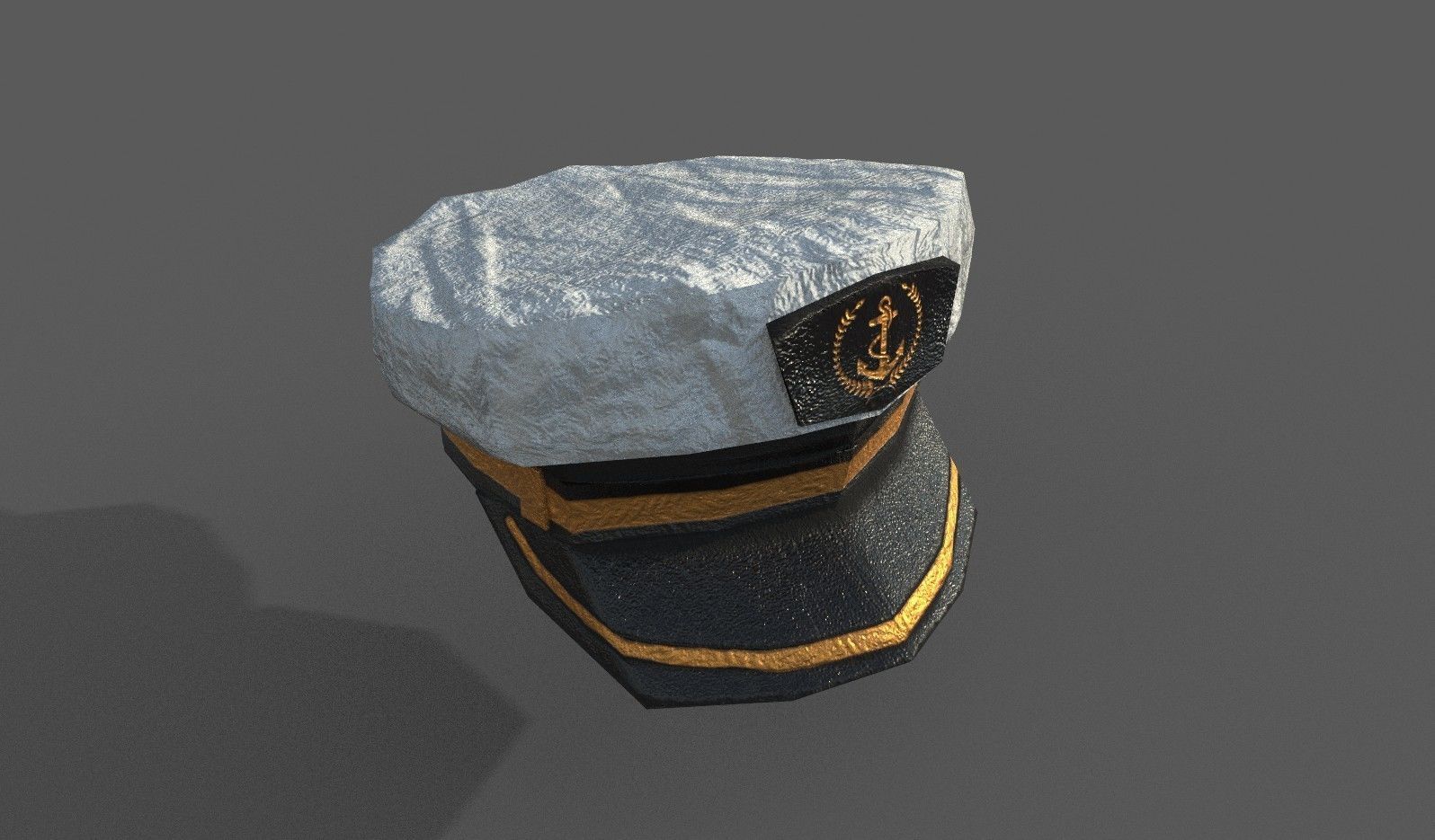 Military-Navy Cap Low-poly 3D model_7