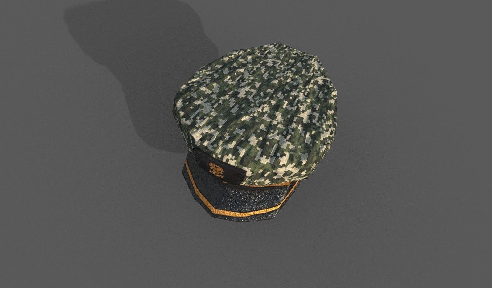 Military-Navy Cap Low-poly 3D model_2