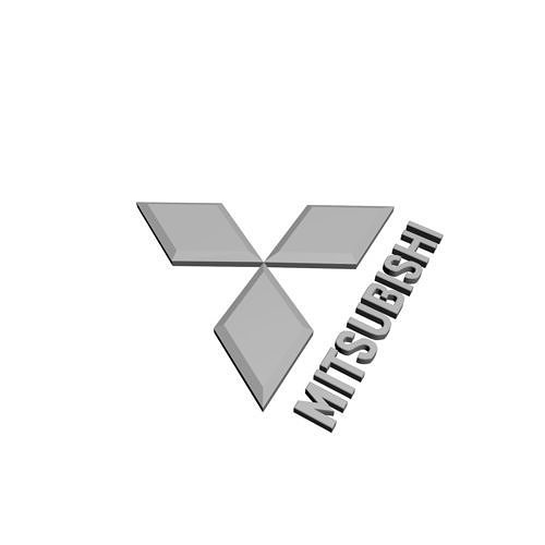 Mitsubishi Logo 3D print model 2