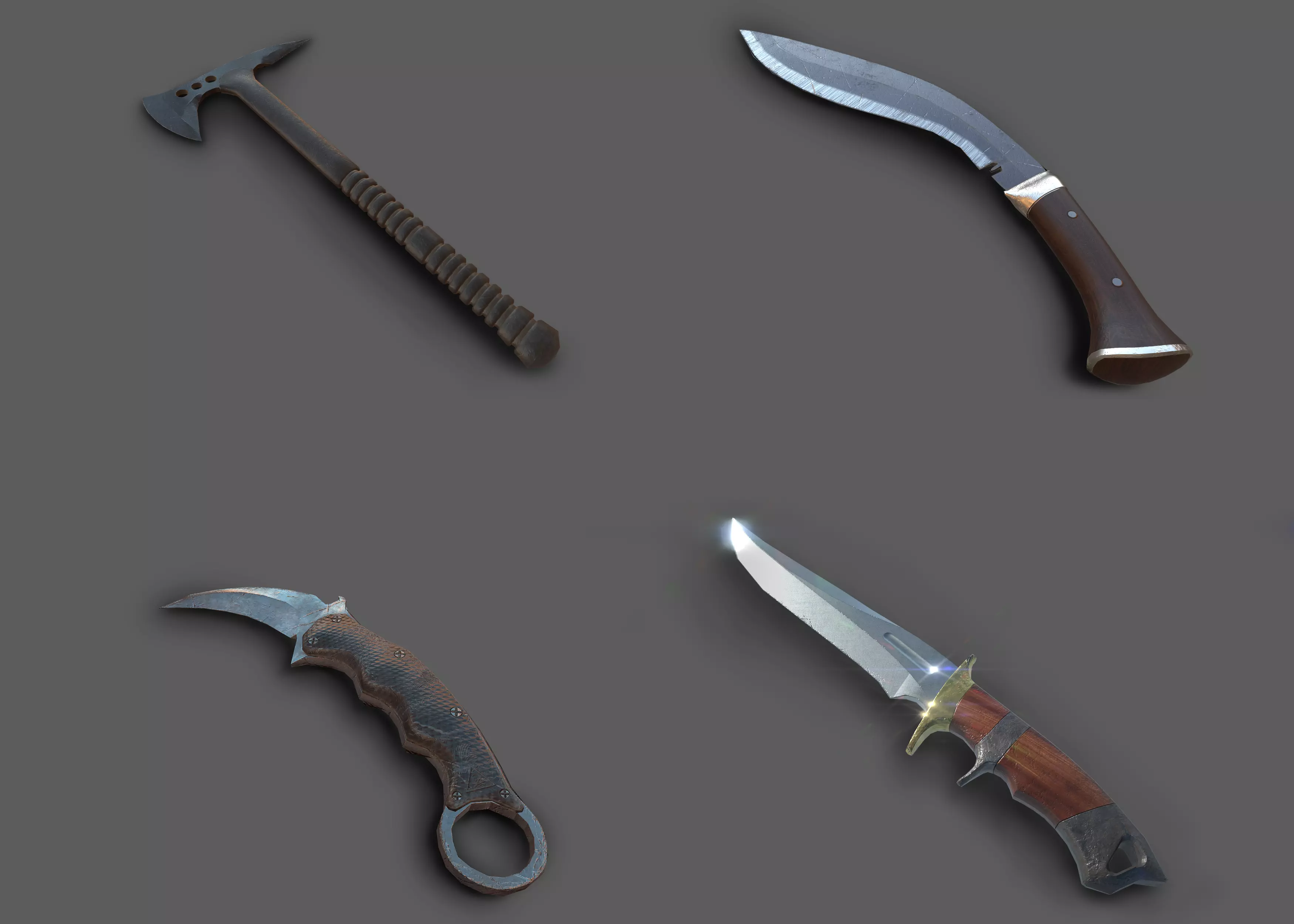 Blade Package Free low-poly 3D model_0