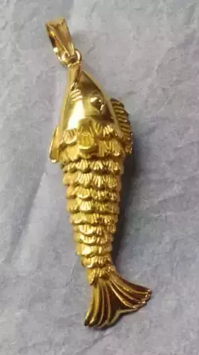 Fish Pendant  Movable fish  3D print model