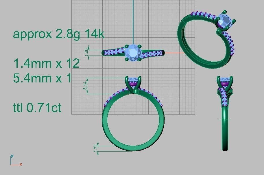 Classic Ring  3D print model_3