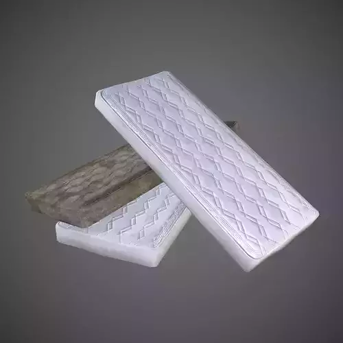 Mattress Low Poly - Clean and Dirty Low-poly 3D model