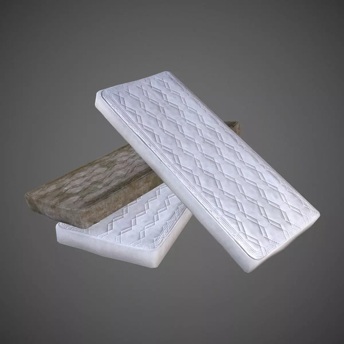 Mattress Low Poly - Clean and Dirty Low-poly 3D model