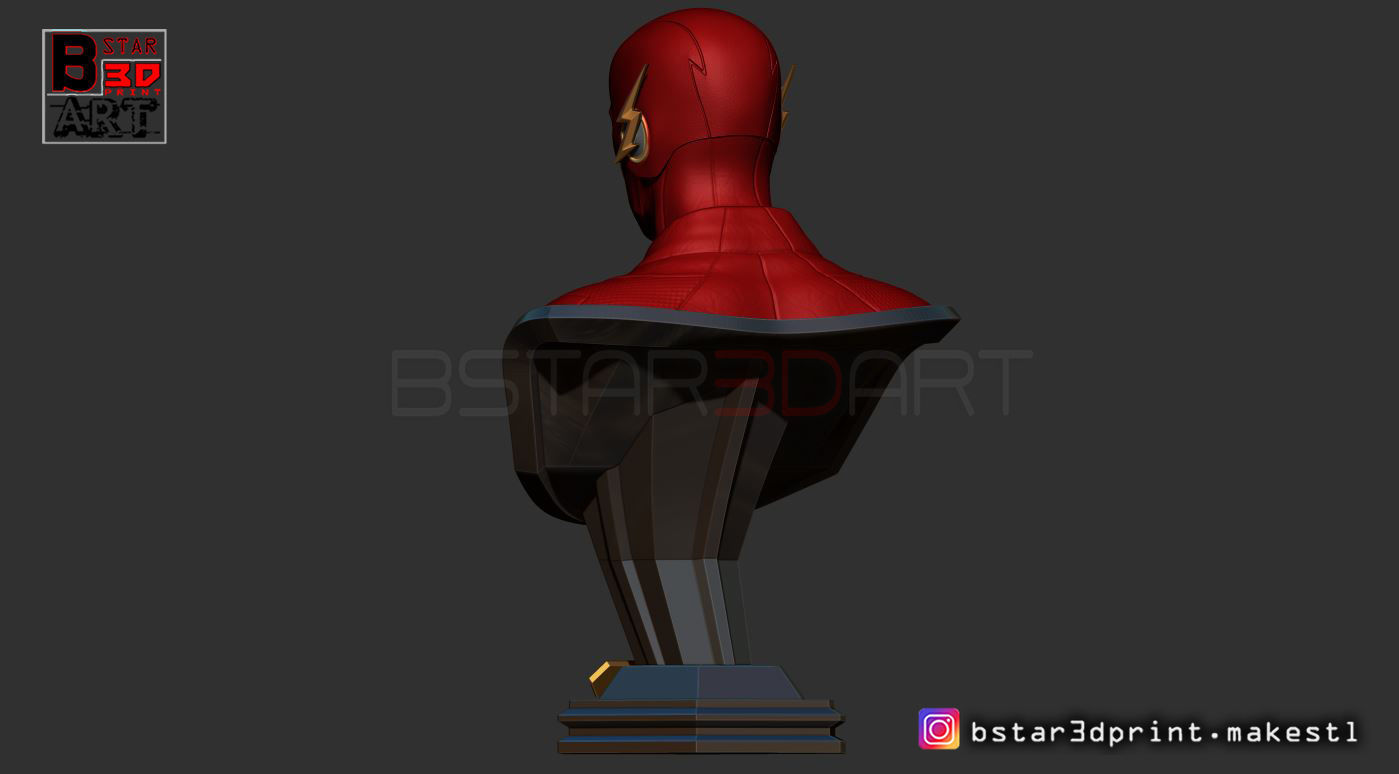 The Flash Bust  3D print model_2