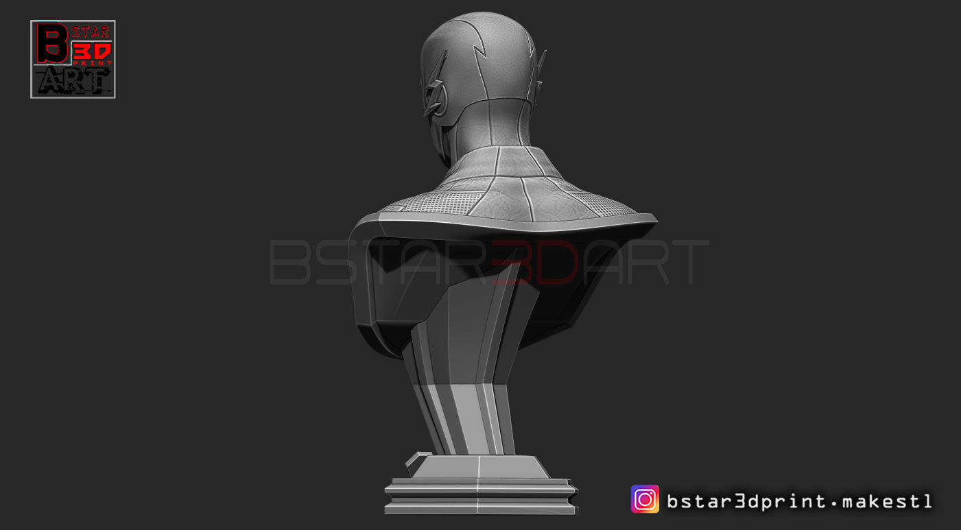 The Flash Bust  3D print model_10