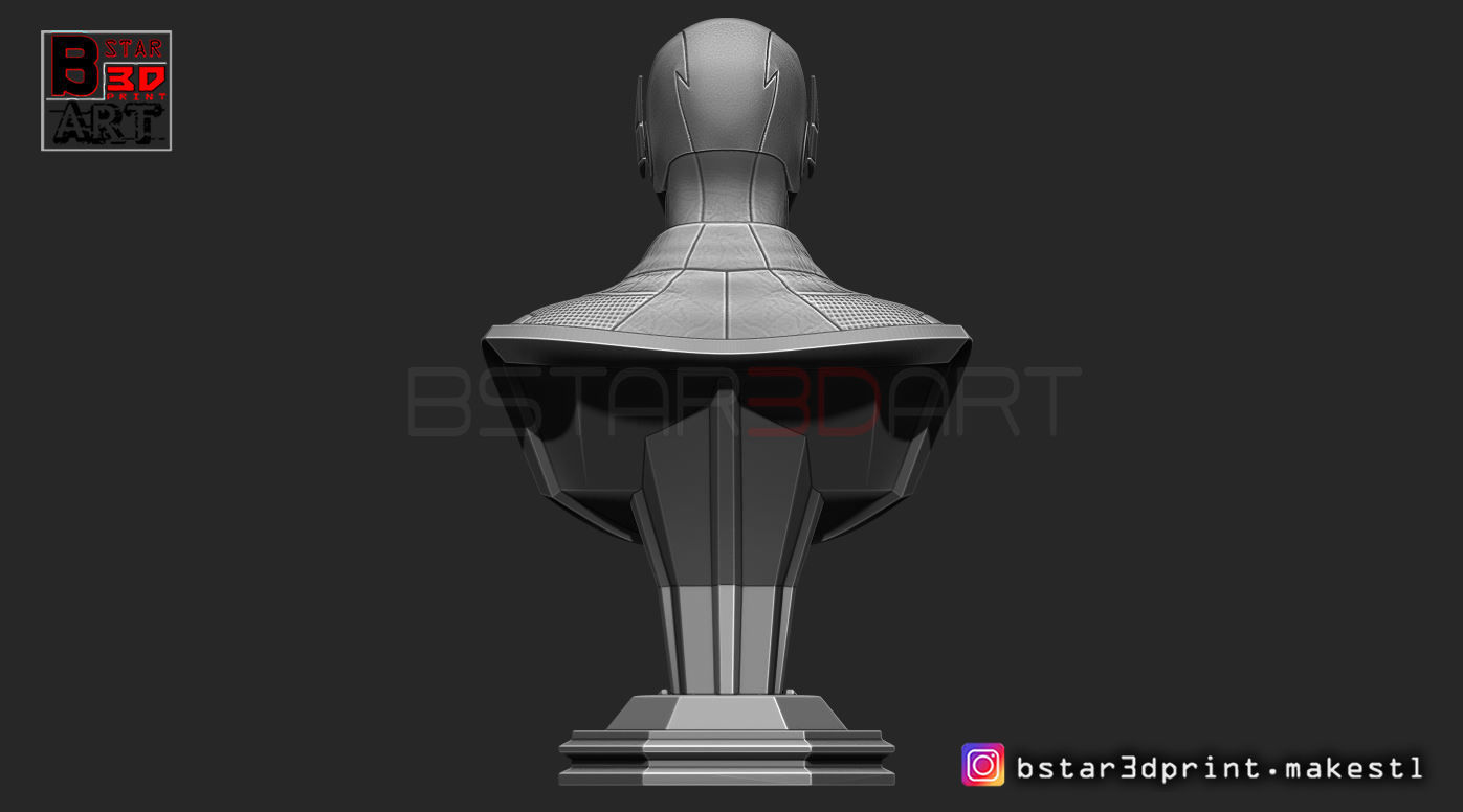 The Flash Bust  3D print model_11