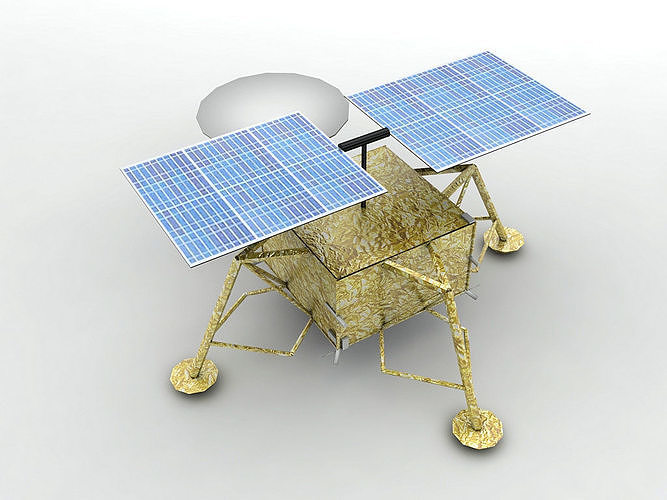 Lunar Lander  Low-poly 3D model