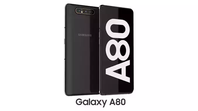Samsung Galaxy A80 Phantom Black 3D model