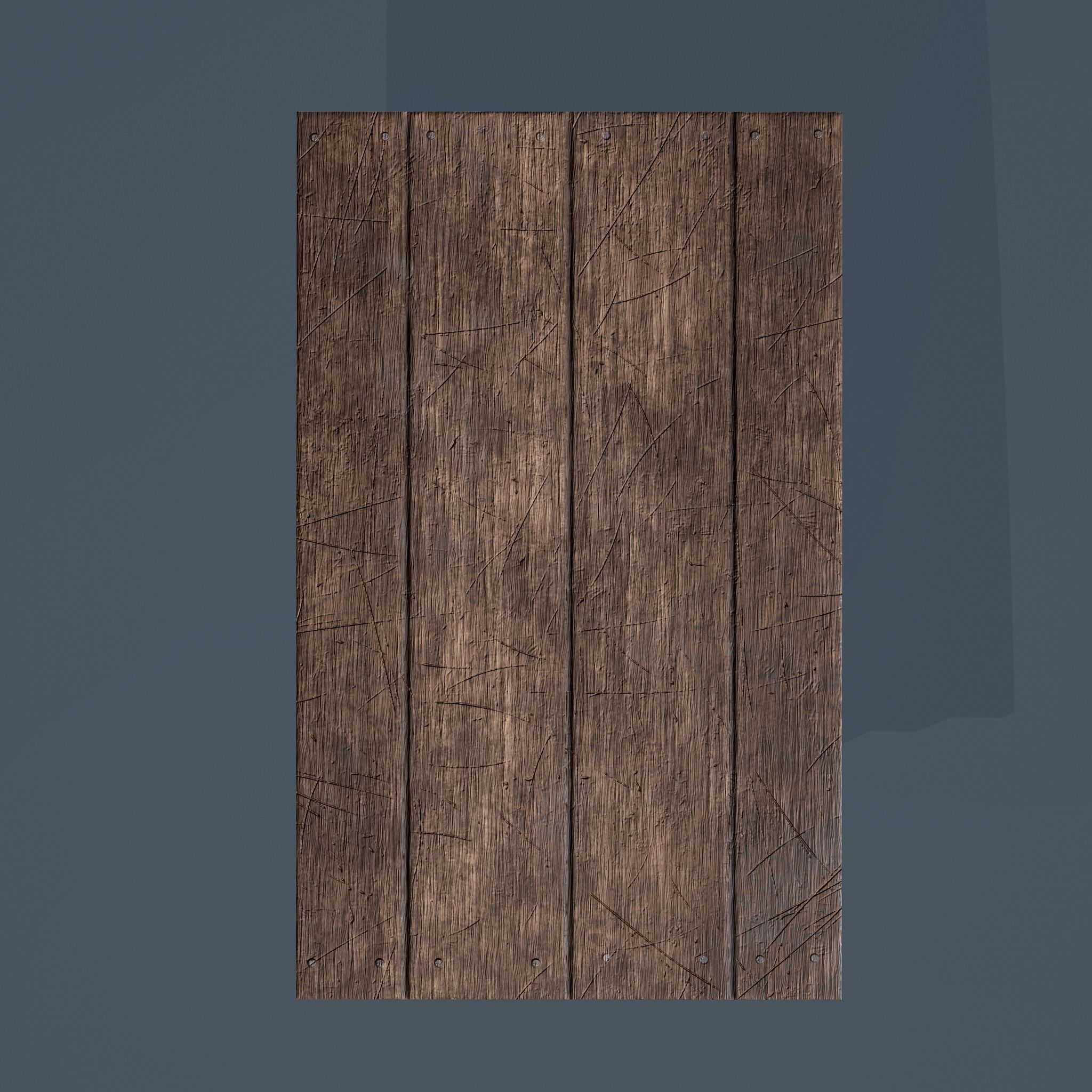 Wooden Bedside Table Low-poly 3D model_11