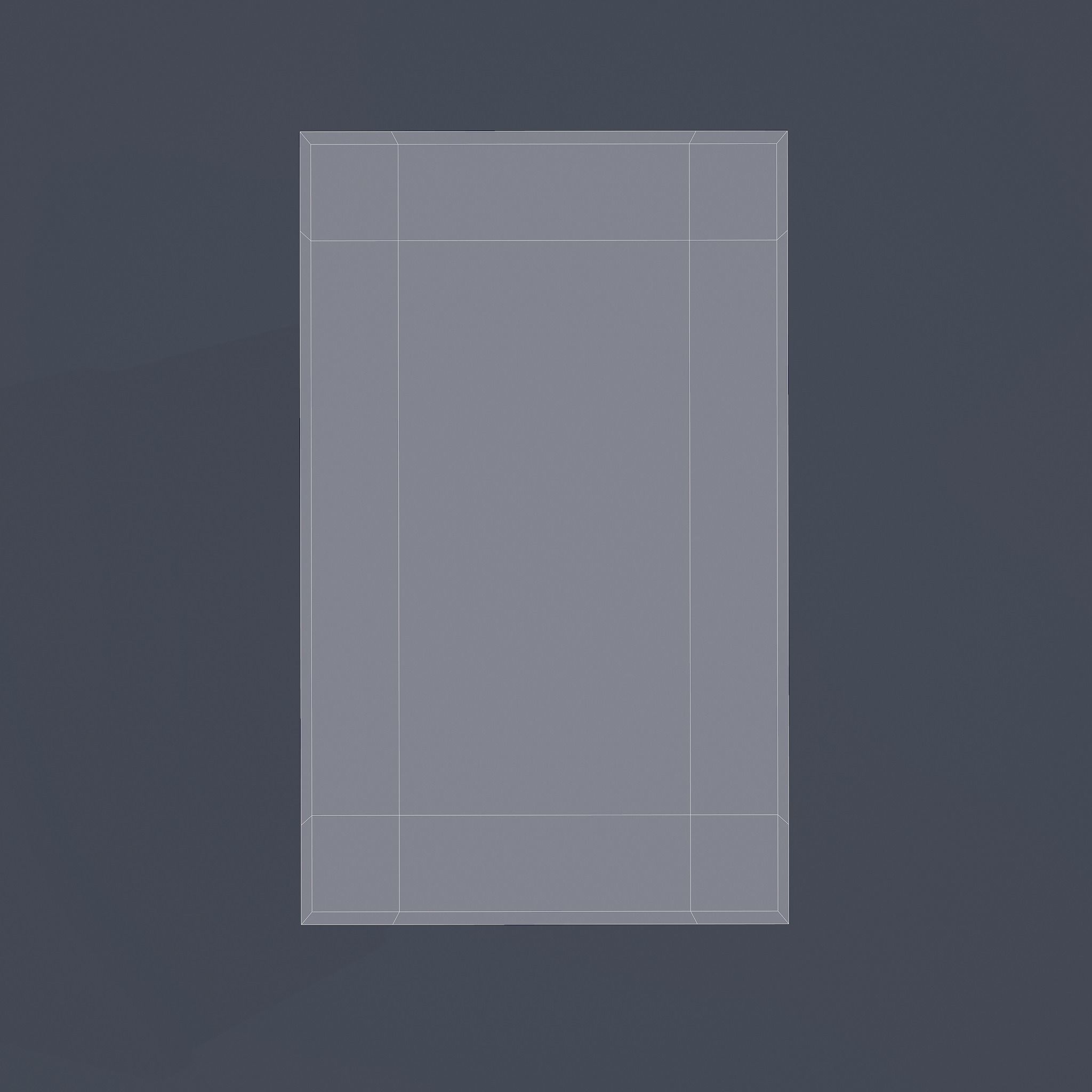 Wooden Bedside Table Low-poly 3D model_18