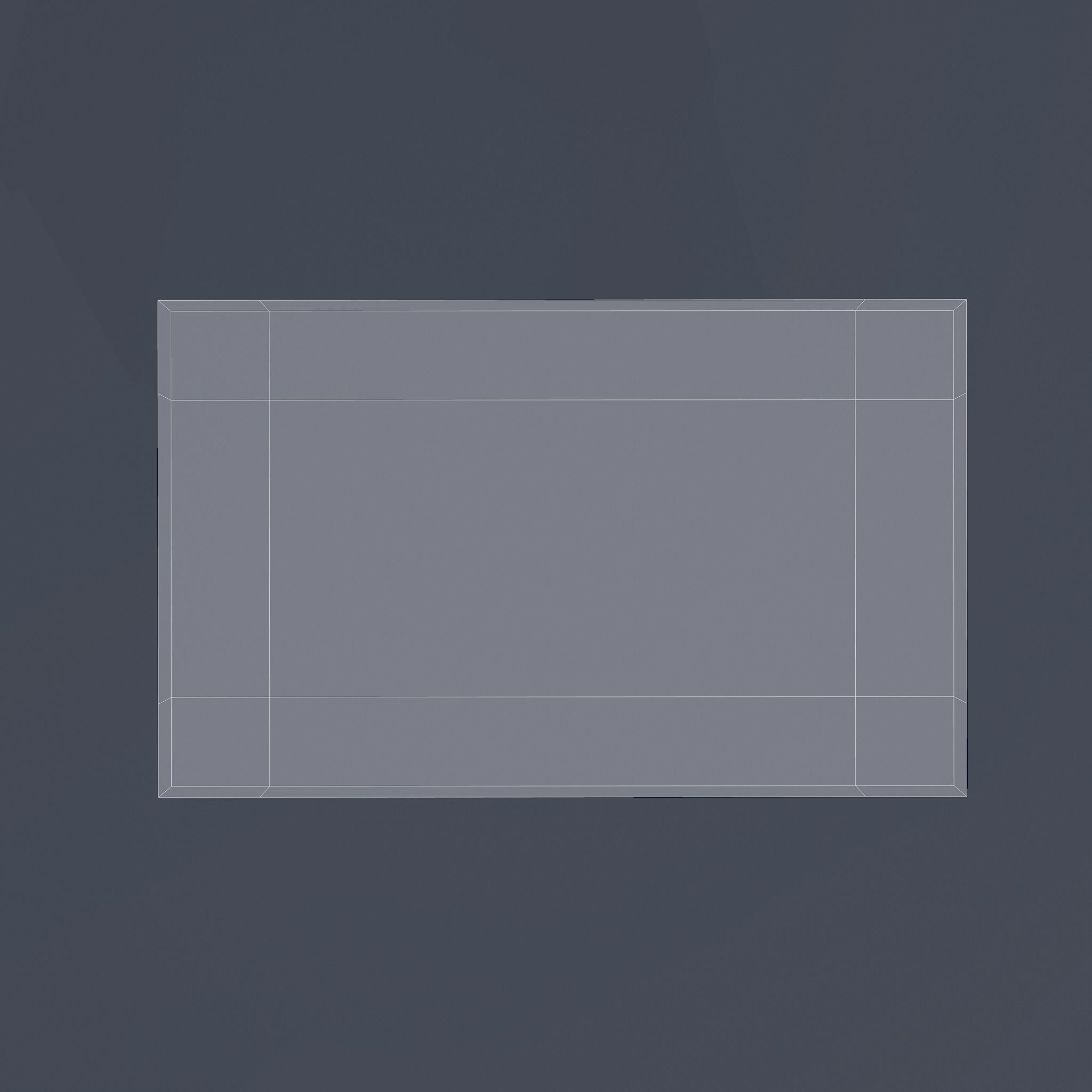 Wooden Bedside Table Low-poly 3D model_16