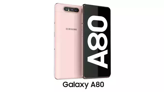 Samsung Galaxy A80 Angel Gold 3D model