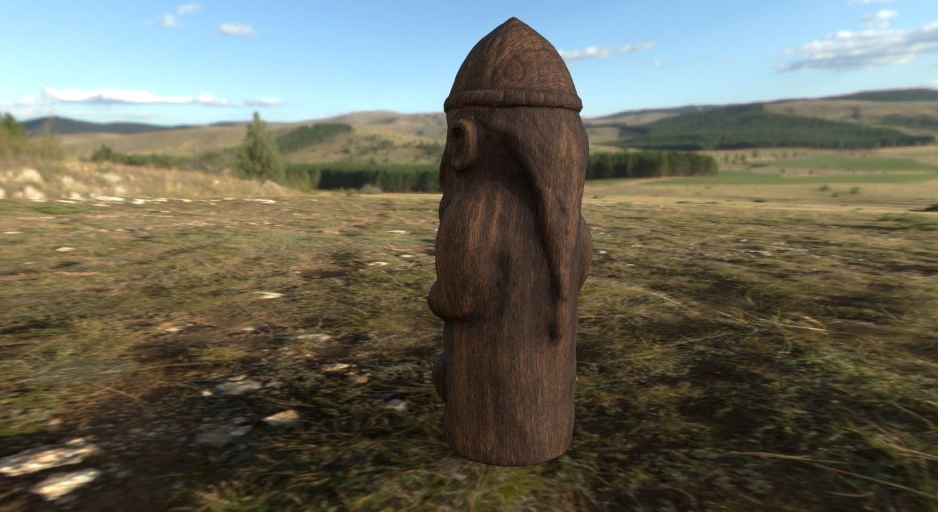 Thor Idol Low-poly 3D model_4