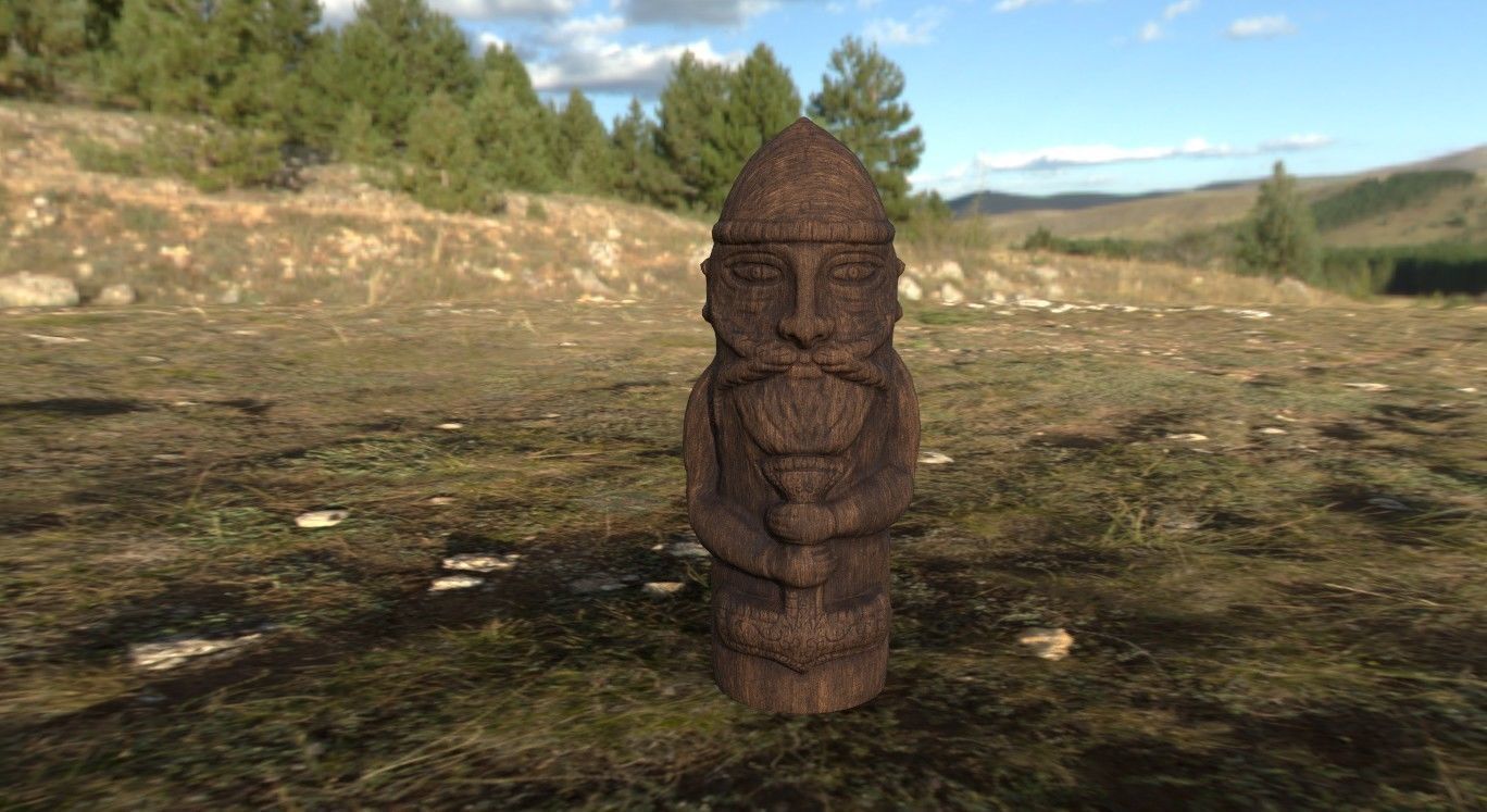 Thor Idol Low-poly 3D model_2