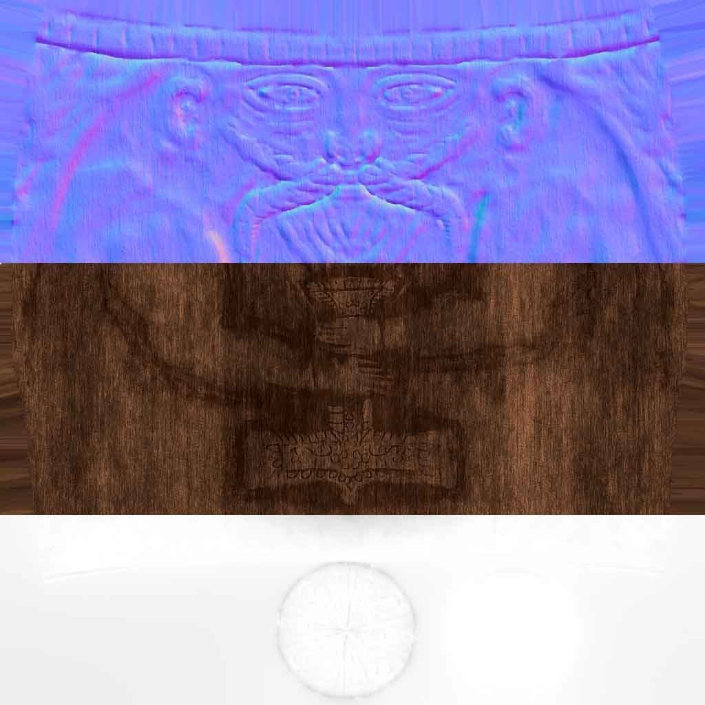 Thor Idol Low-poly 3D model_8