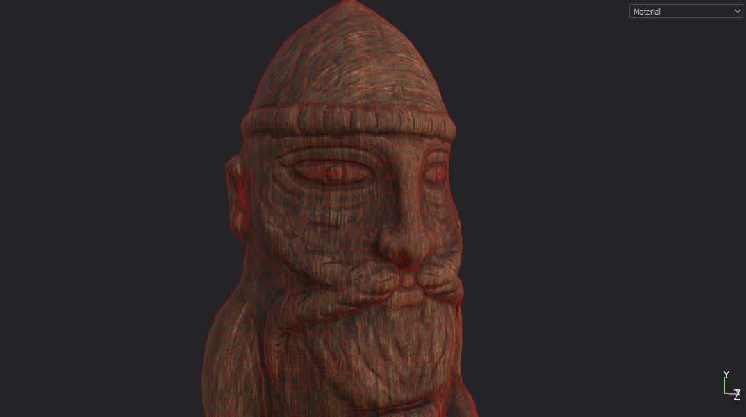 Thor Idol Low-poly 3D model_7