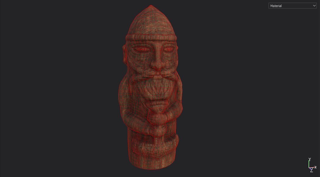 Thor Idol Low-poly 3D model_5