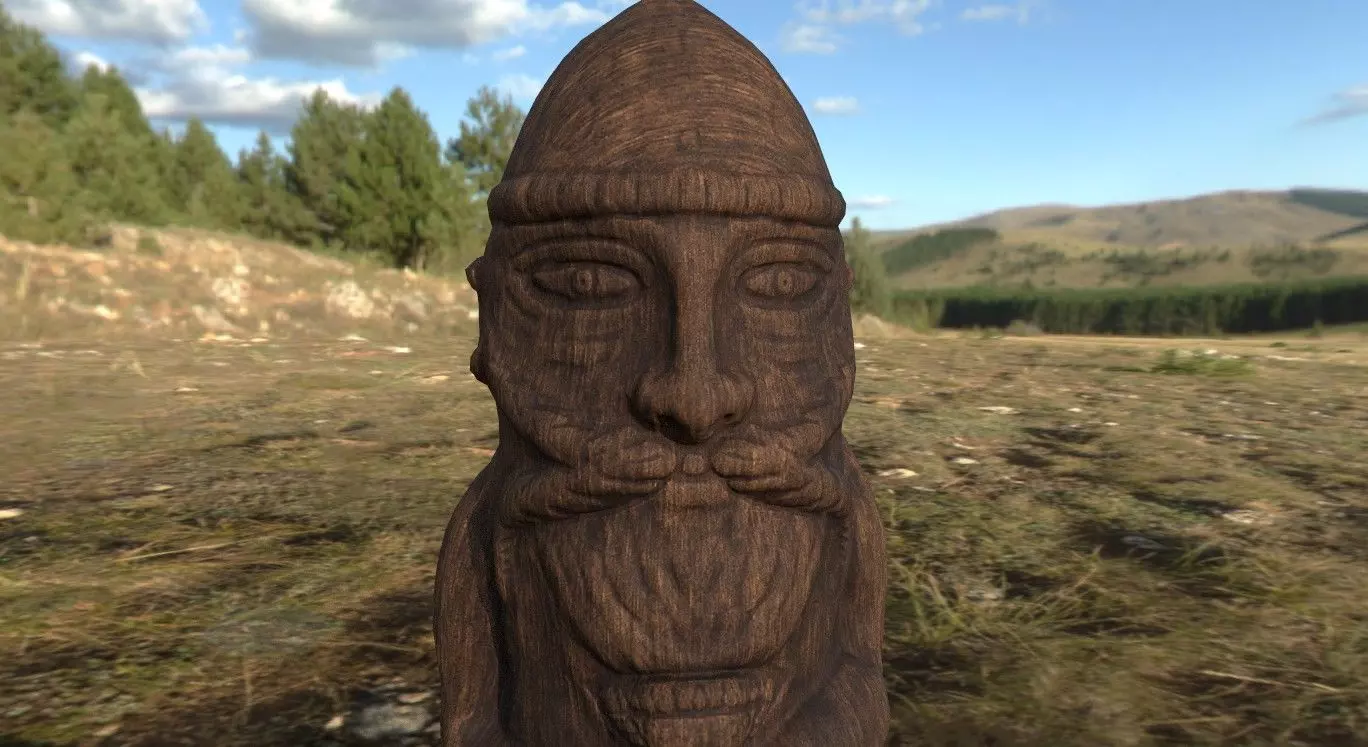 Thor Idol Low-poly 3D model_0