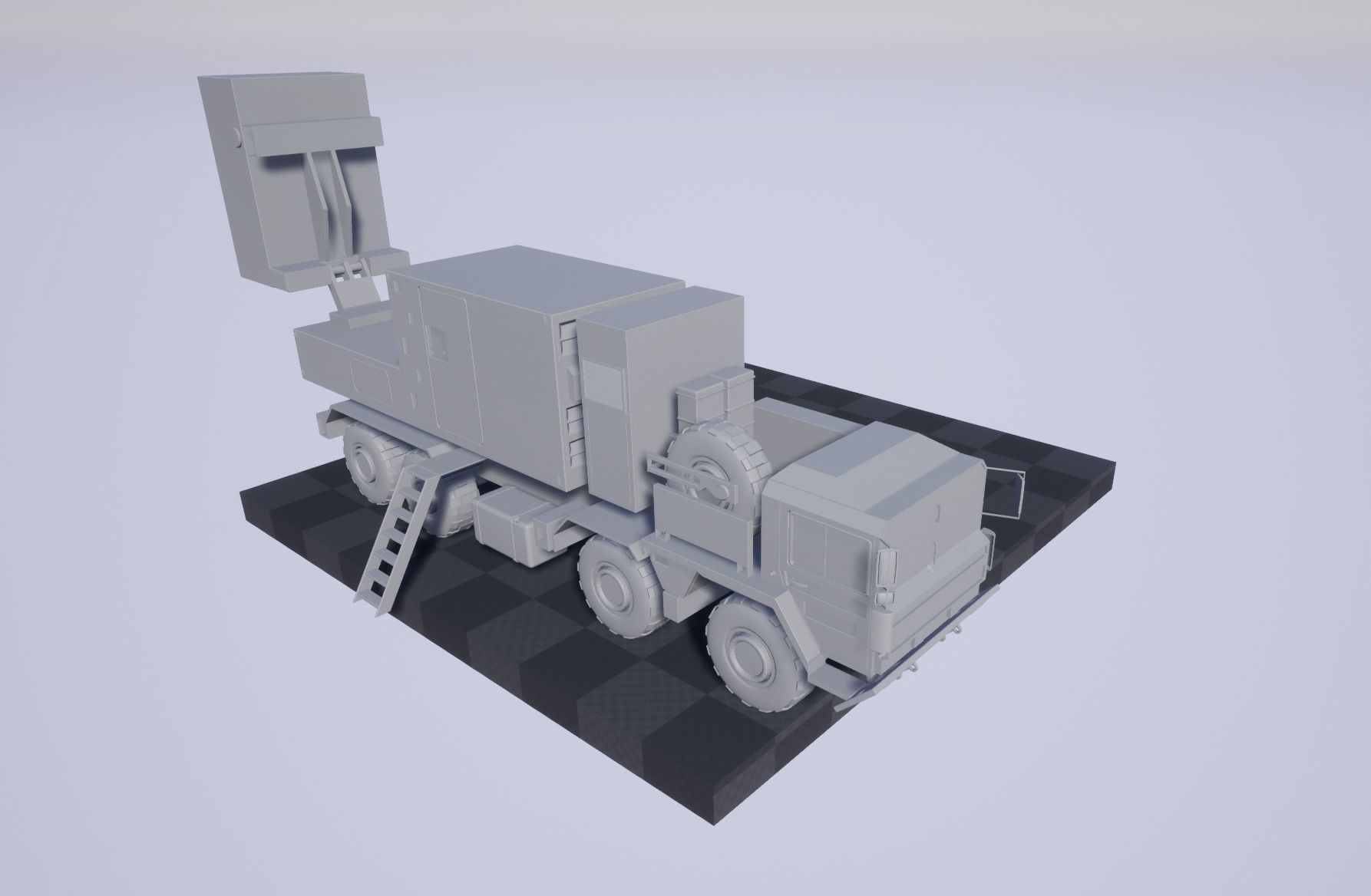 COBRA radar Low-poly 3D model_0