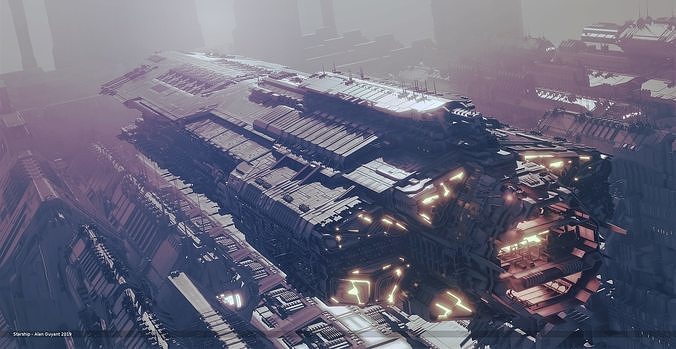 Heavy Space Carrier 3D model