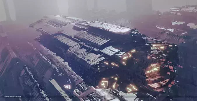 Heavy Space Carrier 3D model