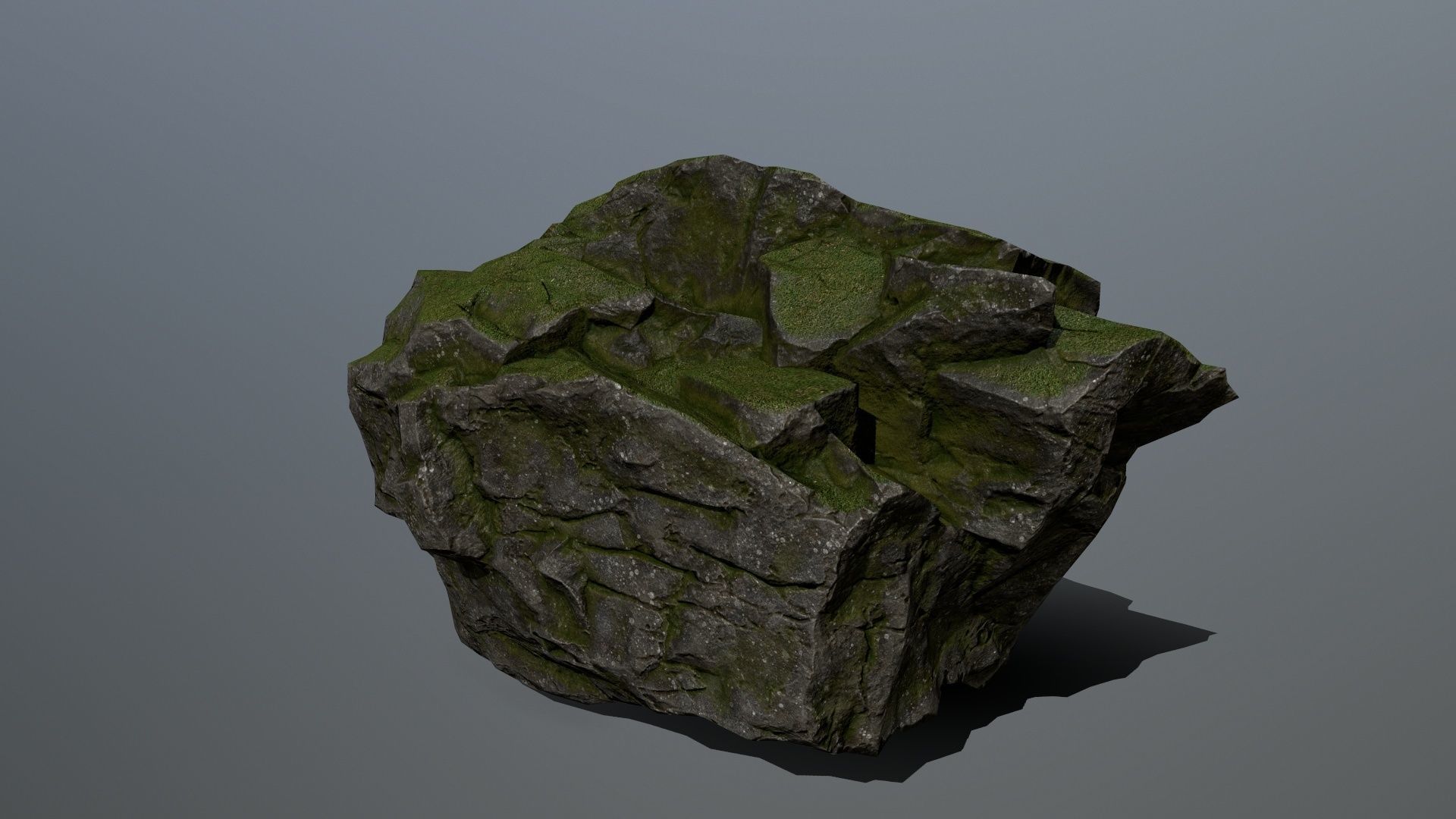 Rocks set 5 rock Low-poly 3D model_10