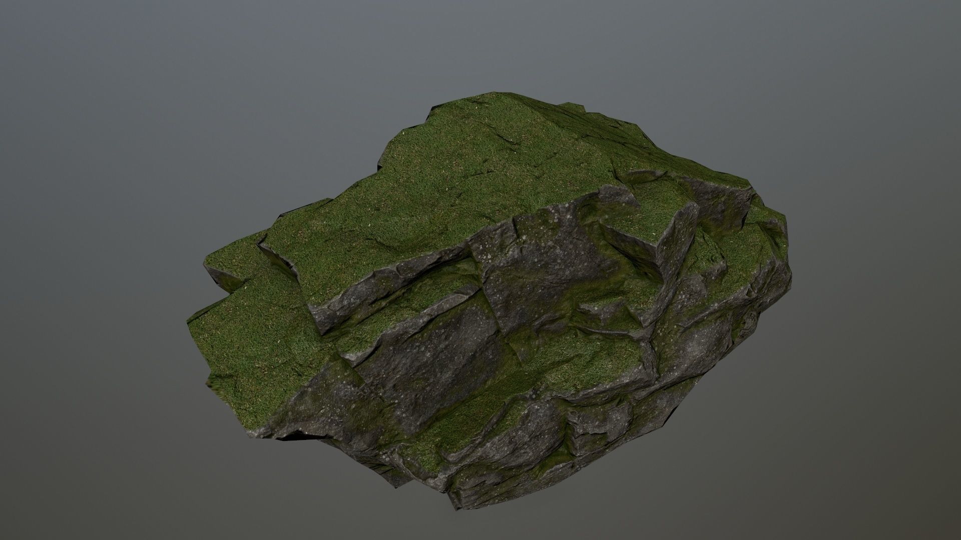 Rocks set 5 rock Low-poly 3D model_5