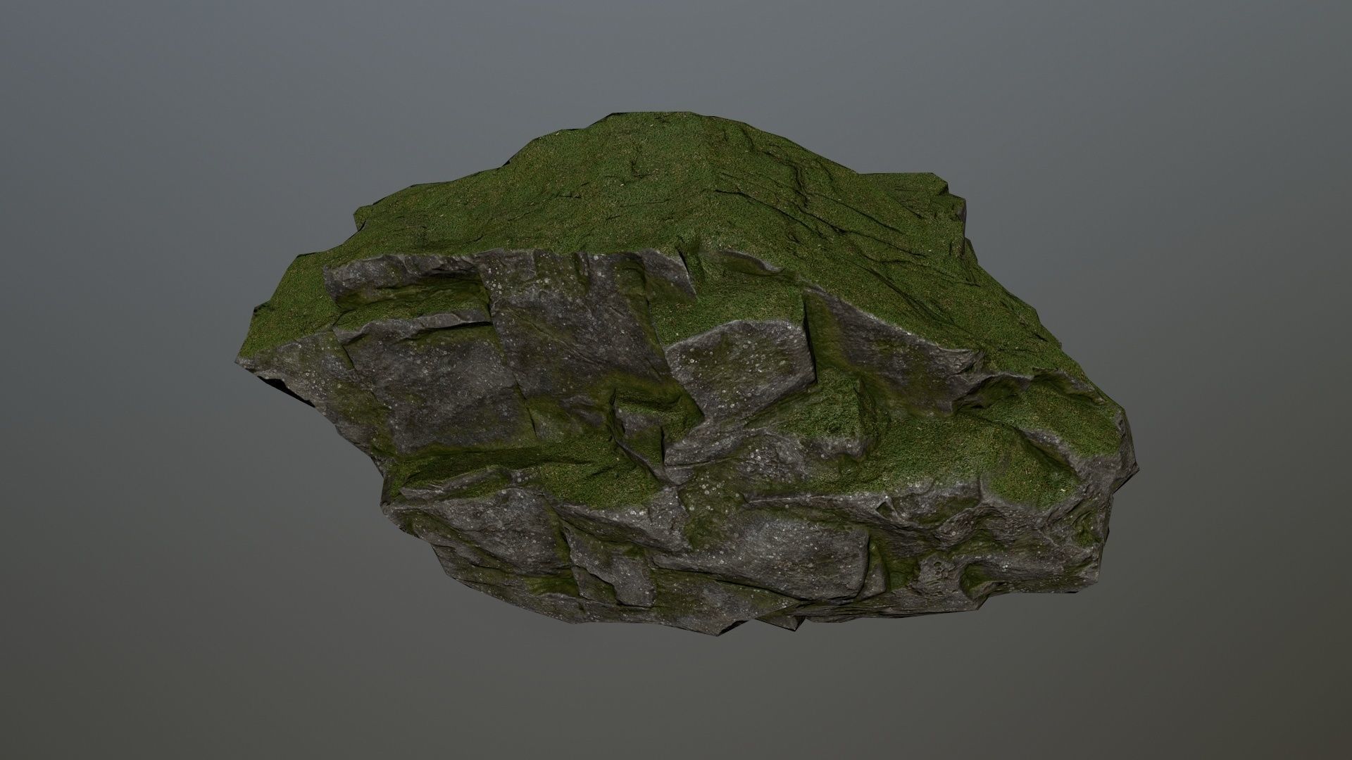 Rocks set 5 rock Low-poly 3D model_4