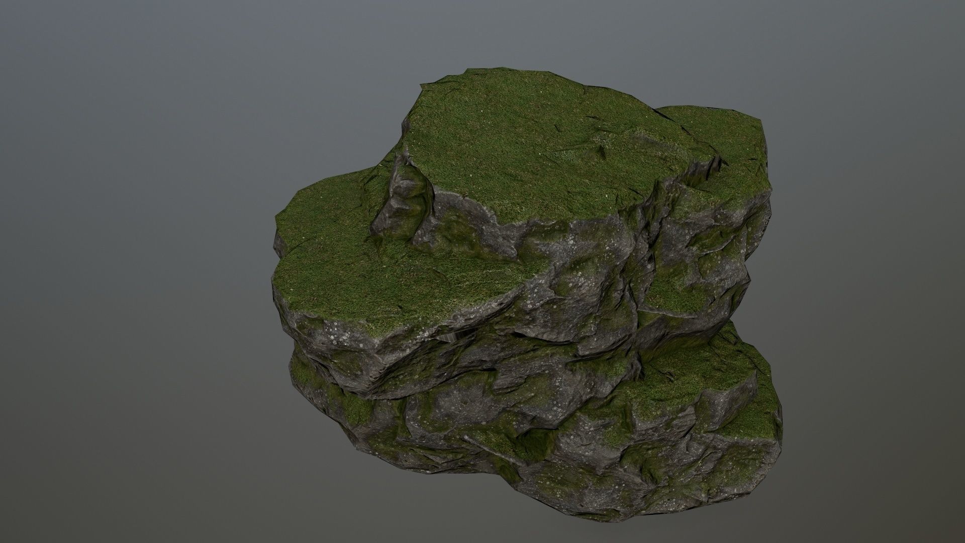 Rocks set 5 rock Low-poly 3D model_8