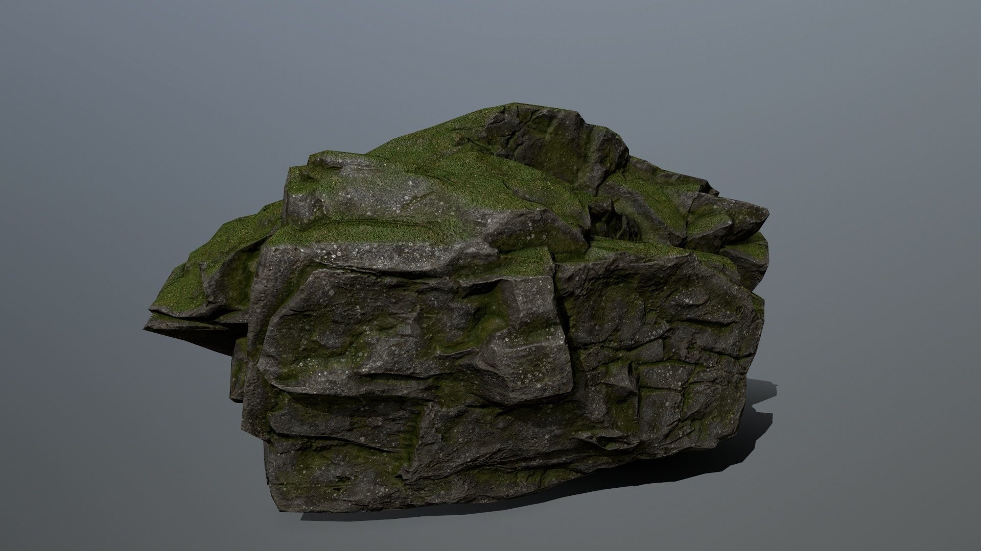 Rocks set 5 rock Low-poly 3D model_11