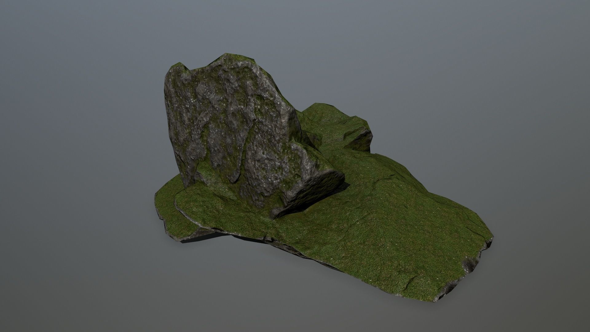 Rocks set 5 rock Low-poly 3D model_1