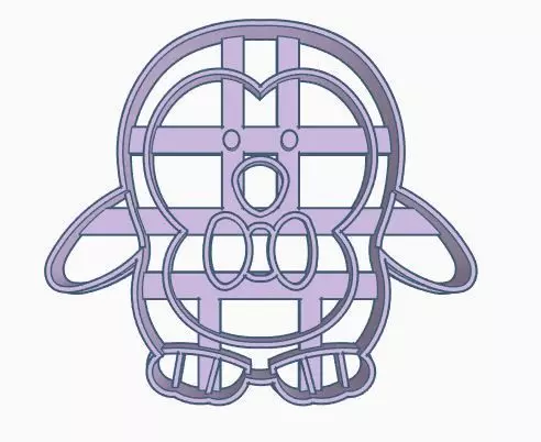 Penguin Cookie Cutter 3D print model