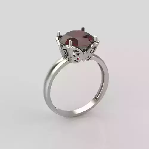 solitaire wedding engagement women ring butterflies 3dm stl 