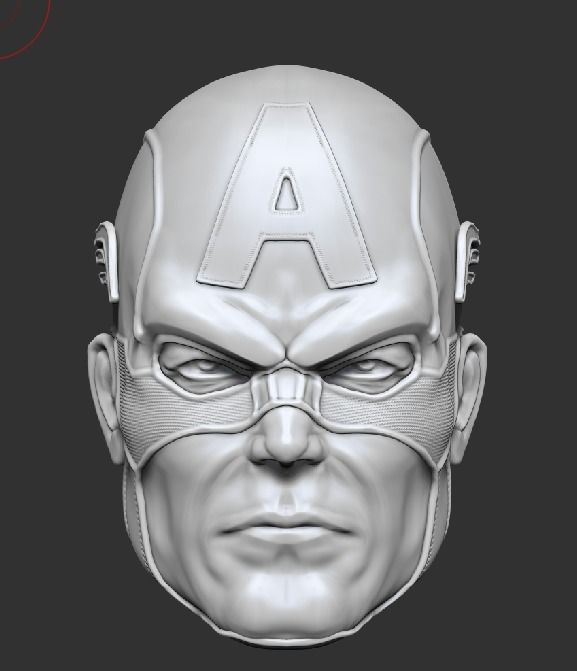 Captain America STL 3dprinting  3D print model_4