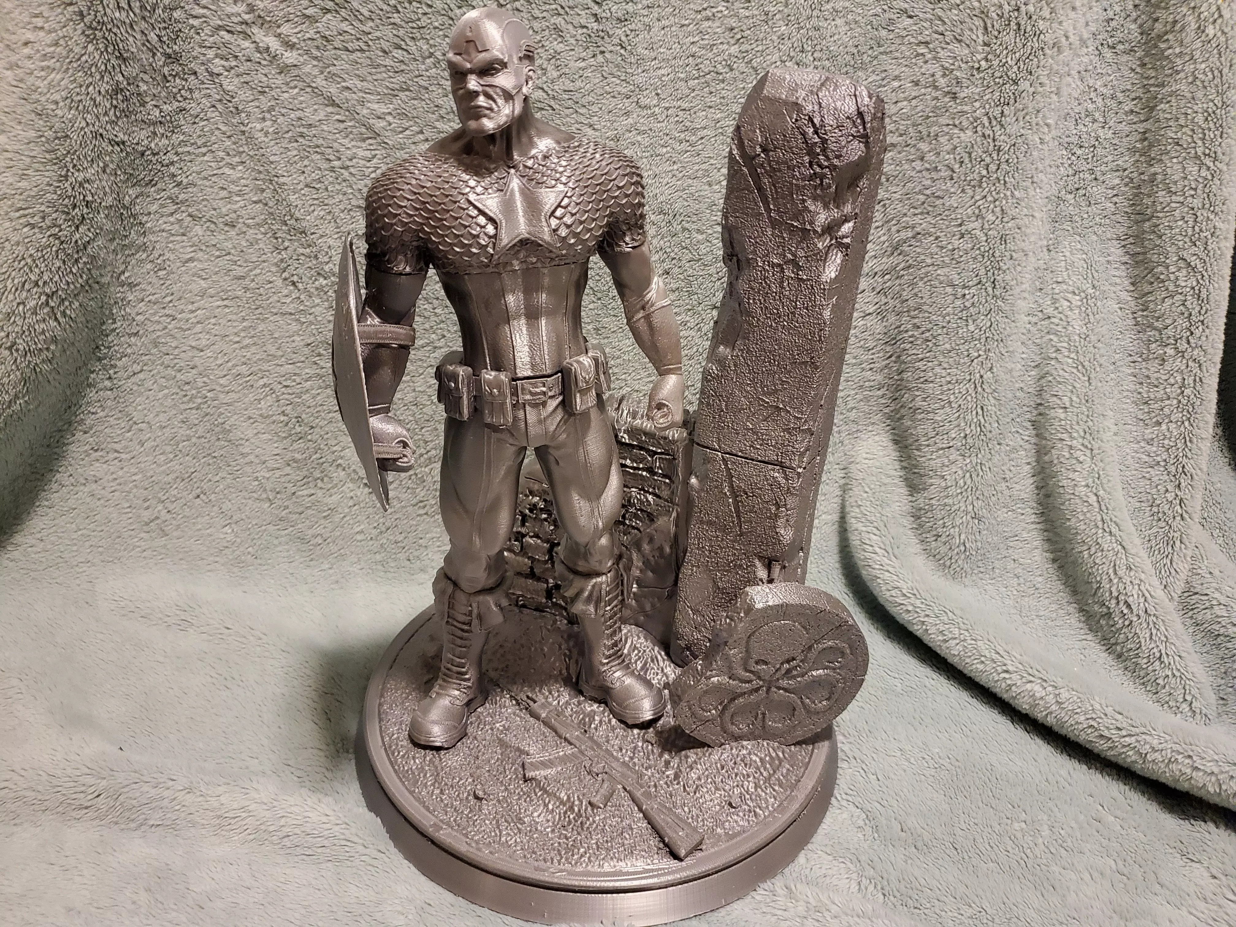 Captain America STL 3dprinting  3D print model_0
