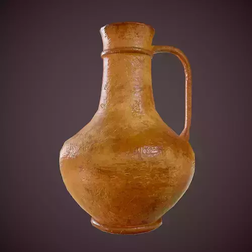 Clay Pot  Low-poly 3D model