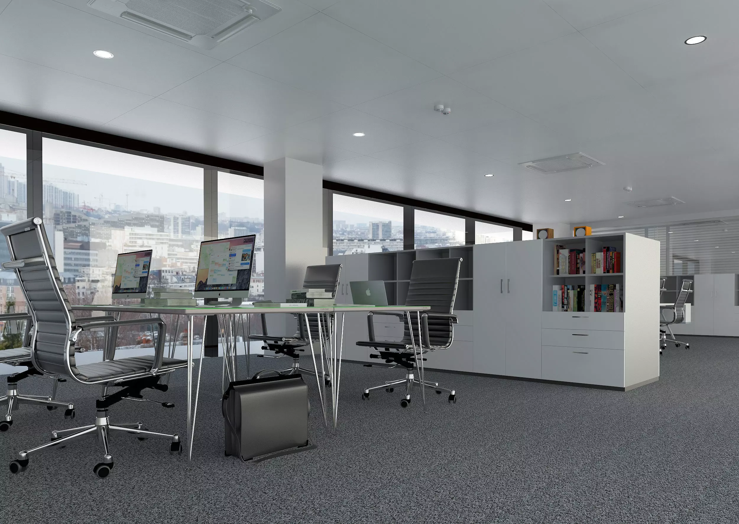 Modern Office 3D model_0