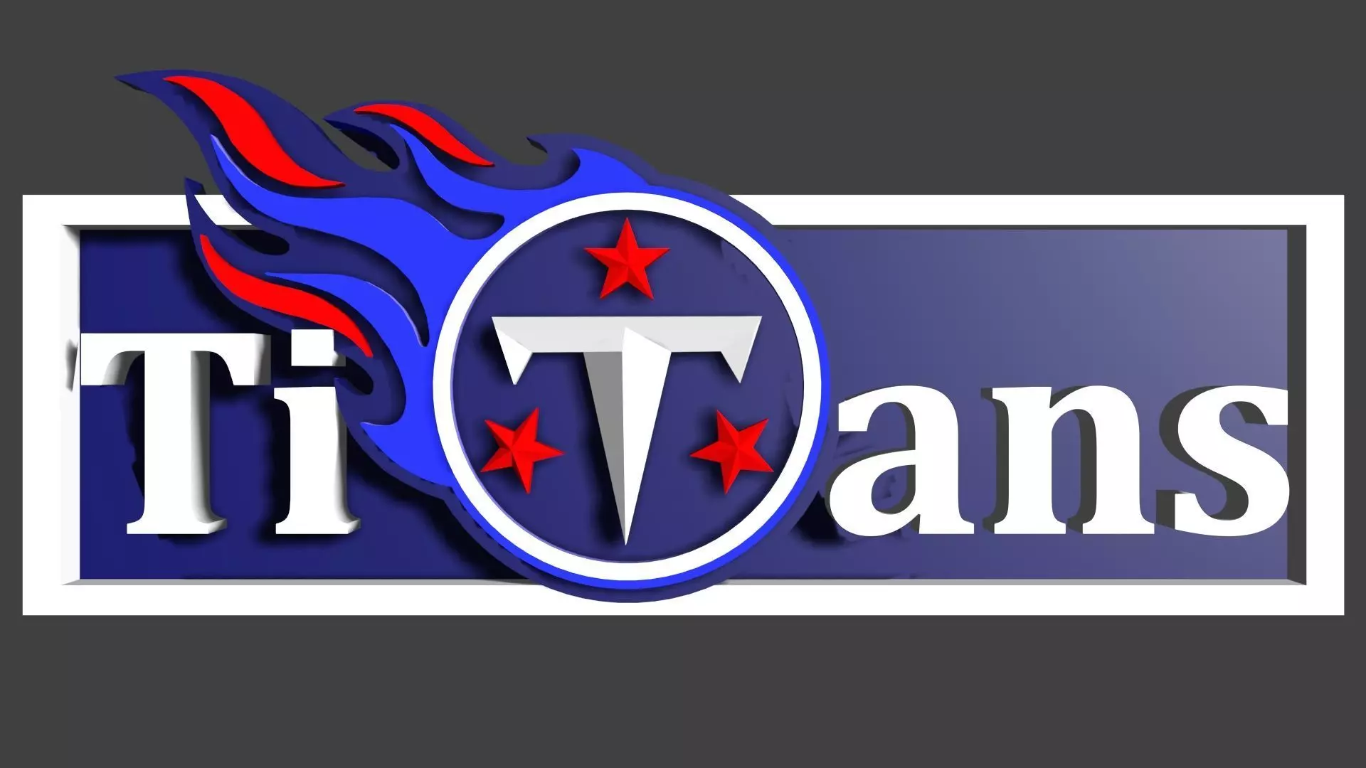 Titans-NFL-logo tennessee titans logo 3D model